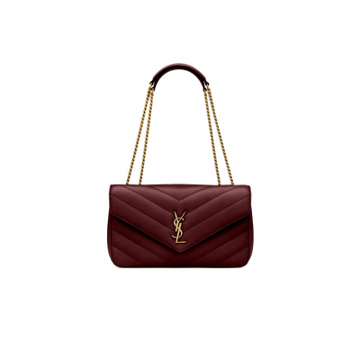 YSL LOULOU MEDIUM IN MATELASSÉ LAMBSKIN 801439AAEAX6197 (29*17*8cm)